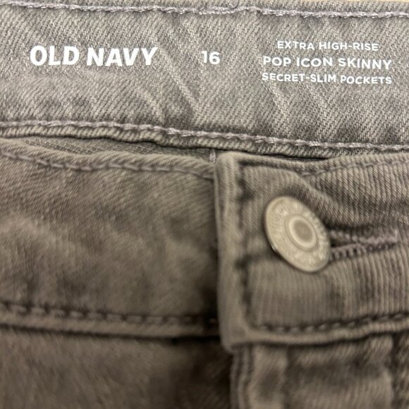 Old Navy Extra High Rise Pop Icon Skinny Secret Slim Pockets - Picture 10 of 11